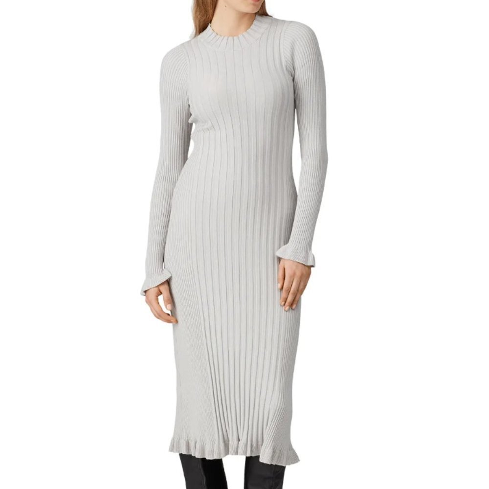 VEDA Grey Figgy Wool Blend Dress size small